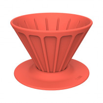 Xiong and Yang Coffee Portable Silicone Filter Cup Red
